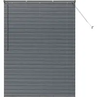 vidaXL Venetiaanse jaloezie Donkergrijs 175 x 125 cm 25 mm Aluminium