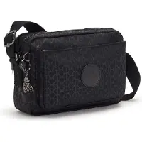 Kipling Schoudertas 'Abanu' donkergrijs / zwart
