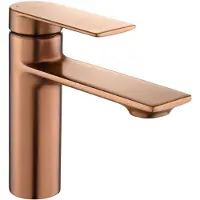 REA Wastafelkraan Storm Copper Brush Low