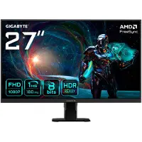 Gigabyte Gaming Monitor - - GS27FA - 27" FHD - 180Hz - 1ms - FreeSync - HDR Ready