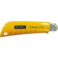 Olfa Cutter L-1 Green, 18 mm, geel