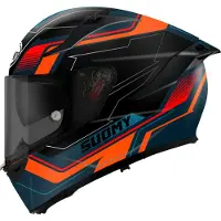 Suomy Speedstar 2 Visual, integraalhelm ,Donkerblauw/Zwart/Oranje/Rood ,XL