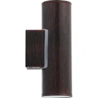 Eglo Riga Wandlamp Buiten - GU10 - 16,5 cm - Antiek Bruin