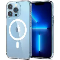 Spigen Ultra Hybrid iPhone 13 Pro Hoesje Geschikt voor MagSafe Transparant/Wit