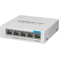 Keenetic PoE+ Switch 5 (KN-4610) Unmanaged Gigabit Ethernet (10/100/1000) Power over Ethernet (PoE) Desktop Wit