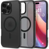 Spigen Ultra Hybrid Backcover MagSafe voor de Apple iPhone 16 Pro Max - Frost Black