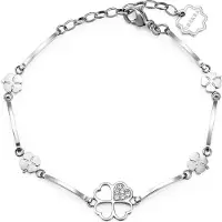 Brosway CHAKRA BHKB011 STAINLESS STEEL KLAVER ARMBAND MET KRISTALLEN 1 STUK