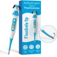 Babydrogist digitale Baby Thermometer met flexibele tip - Rectaal, oksel & oraal - Hond