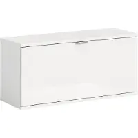 Xonox Home ProjektX schoenenkast bank 1 klepdeur wit hoogglans.