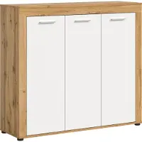 Furnilux Jam garderobekast schoenenkast wit melamine wotan nb