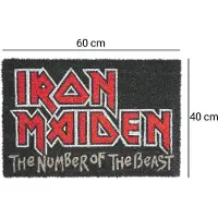 Erik Editores Deurmat - The number of the beast - voor Geen - meerkleurig - Maat Standard