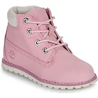 Timberland Kids Pokey Pine Mid Lace Up With Zip Boot Pink Nectar-Schoenmaat 30
