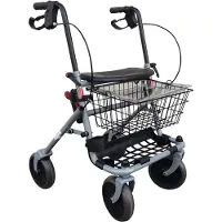 Ausilium In hoogte verstelbare opvouwbare rollator voor senioren 1 St