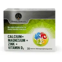 Herbal Therapy Calcium (160 mg) + Mg (150 mg) + Zink (5 mg) + Vitamine D3 (μG) 30 St