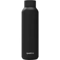 Quokka Drinkfles Rvs Solid Jet Black 630 Ml Zwart