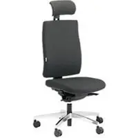 ORIGINAL STEIFENSAND bureaustoel CETO CT2450, synchroonmechanisme, zonder armleuningen, membraanzitting, met neksteun, grijs