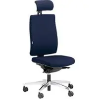 ORIGINAL STEIFENSAND bureaustoel CETO CT2450, synchroonmechanisme, zonder armleuningen, membraanzitting, met neksteun, donkerblauw