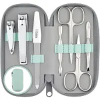 Marqus Manicure Set Solingen - 7-delige luxe nagelknipper set in echt leren etui, gemaakt in Duitsland