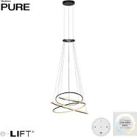 Paul Neuhaus Design Hanglamp Pure E Flying Rings Grijs