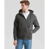 Fruit Of The Loom Vest met capuchon - CLASSIC HOODED SWEAT JACKET - S tot XXL - voor Mannen - antraciet - Maat XL
