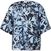 s.Oliver Blouse nachtblauw / lichtblauw / wit