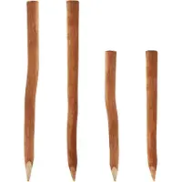 Aquagart 85 houten palen voor een schutting van 1,5 m | Diameter 6-9 cm | Hazelnoothouten schuttingpalen | Schuttingpaal