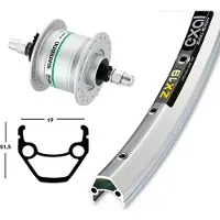 Exal Zx19 Dynamo Shimano Dh3n31 Voorwiel