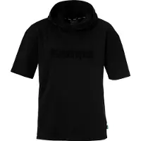 Kempa Black &amp; White Hooded T-shirt Met Korte Mouwen