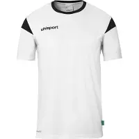 Uhlsport Squad 27 Shirt Korte Mouw Kinderen - Wit / Zwart | Maat: 140
