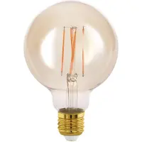 Eglo Ledfilamentlamp Globe 2 - Amber - D9,5cm - Warm Wit - E27 - 4w