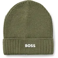 BOSS Muts olijfgroen / wit