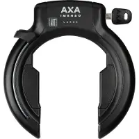 Axa Imenso Large Ringslot – ART 2 fietsslot – Extra brede opening – Met Plug‑in mogelijkheid – Gehard staal – Multi‑bevestiging – Beveiligingsniveau 12 – Zwart