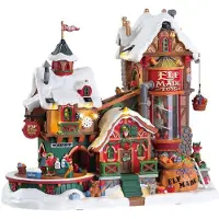 Lemax Kerstfiguur Elf made toy factory with 4.5v adaptor (aa)