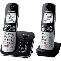 Panasonic KX-TG6862JTB, Telefoon, Zilver, Zwart
