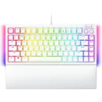 Razer BlackWidow V4 75%, Kabel, USB, Mechanische schakelaar, QWERTY-indeling, RGB LED-verlichting, Wit