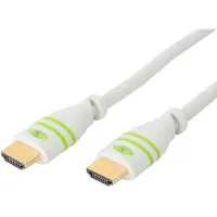 Techly ICOC-HDMI-4-100WH HDMI-kabel HDMI Aansluitkabel HDMI-A-stekker 10.00 m Wit Audio Return Channel (ARC), Afgeschermd (drievoudig), 4K UHD