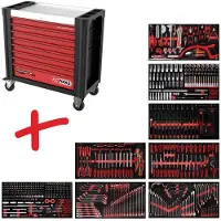 Ks Tools 825.8564 Werkplaatswagen Kleur (specifiek): Zwart, Rood
