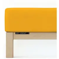 Schlafgut Soft Contact Jersey Flanel Hoeslaken M - 120x200 - 130x200 196 Yellow Deep