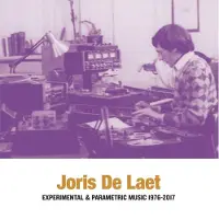 Kuroneko Media Cnt Joris De Laet - Experimental & Parametric Music 1976-2017 (2 LPs)