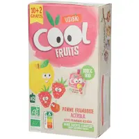 Vitabiosa Cool Fruits Appel - Framboos Bio 12x90 g Voeding