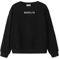 Name it Sweatshirt 'NKFNEVEA' zwart / wit