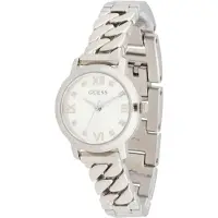 GUESS Analoog horloge 'BEJEWELED' zilver