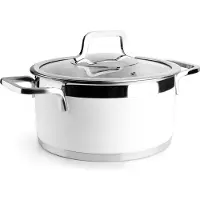 Lacor Buffet Kookpot met Deksel - Wit - Ø 20cm