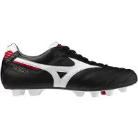 Mizuno Morelia II Elite Gras / Kunstgras Voetbalschoenen (MG) Zwart Wit Rood