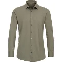 Venti Jerseyflex Modern Fit Jersey overhemd groen, Effen
