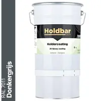 Holdbar Keldercoating Donkergrijs (RAL 7011) 5 kg