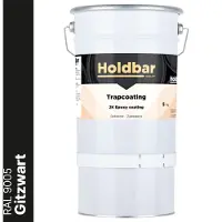 Holdbar Trapcoating Gitzwart (RAL 9005) 5 kg