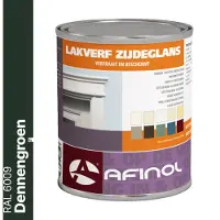 Afinol Zijdeglans Lakverf Dennengroen (RAL 6009) 750 ml