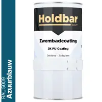 Holdbar Zwembadcoating Azuurblauw (RAL 5009) 1 kg