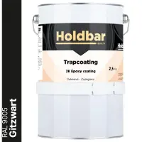 Holdbar Trapcoating Gitzwart (RAL 9005) 2,5 kg